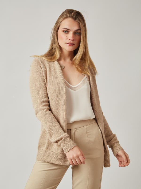 Munaypaka Cardigan O-Neck – 100% Alpaca