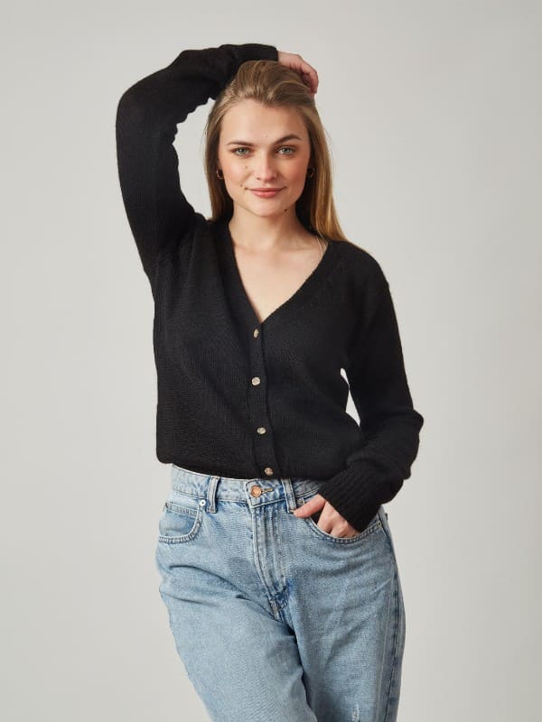 Munaypaka Cardigan V-Neck – 100% Alpaca